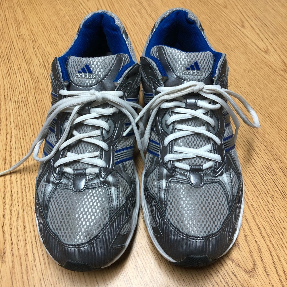 Adidas adiPrene Athletic Tennis Shoe Blue Silver 9